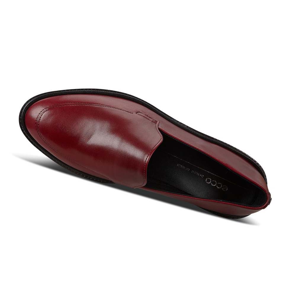 Dámské Loafers Ecco Incise Tailored Vínové | CZ 155FDN